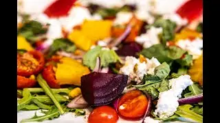 Roasted Beet and Goat Cheese Salad