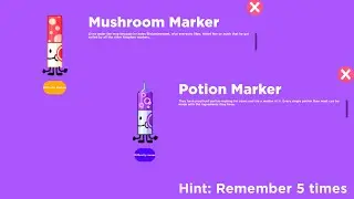 How to get Mushroom and Potion Markers from the Washable Kingdom - Find the Markers [Roblox]