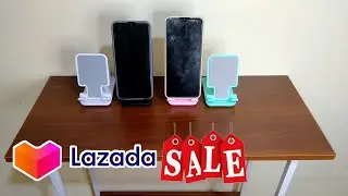 MINI STUDY TABLE DESK || UNIVERSAL PHONE HOLDER || UNBOXING || LAZADA HAUL