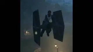CJ on a TIE Fighter (GTA: San Andreas | Star Wars | Hogwarts Mod)