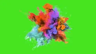 Happy Holi green screen video | Holi color green screen effects | colourful background video effects