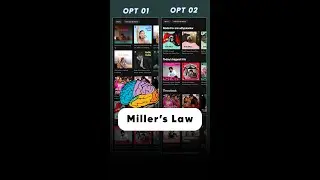 Miller's Law of UX #uxdesign #ux