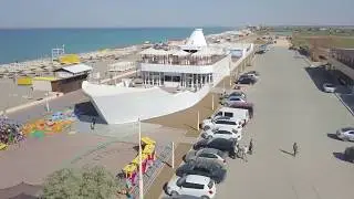 Новофёдоровка с высоты. New Miami Beach.  Супер набережная. Палуба Аквилон. Crimea DJI Mavic Pro