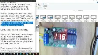 PS58F01 Setting parameters Demo 2 For UPS Lead-Acid LiFePO4 NiMH