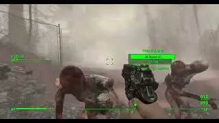 Fallout 4 Siren Head fight
