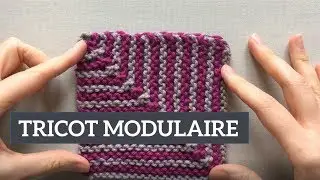 Tricot modulaire : réaliser des carrés en tricot