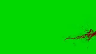 Blood Splatter Green Screen