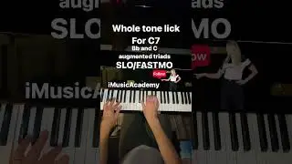 Jazz piano whole tone lick slo/FASTMO 😎🙏🔥🔥🔥🔥