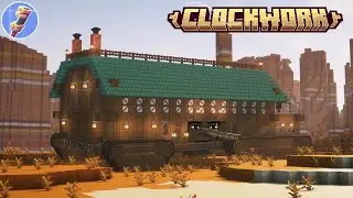 HUGE Mobile Base in Clockwork | Create Mod