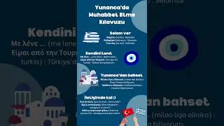 Yunanca'da Muhabbet Etme Kılavuzu 😊🇬🇷🇹🇷 #yunanca #keşfet #yunanistan #greek