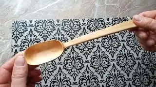 Моя первая ложка из дерева на коленке своими руками