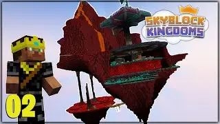 I MADE A NETHER SKYBLOCK ISLAND | Skyblock Kingdoms Episode 2