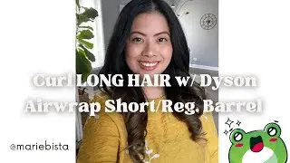 Curl LONG HAIR using the @dysonhair #airwrap Short Reg. Barrel!