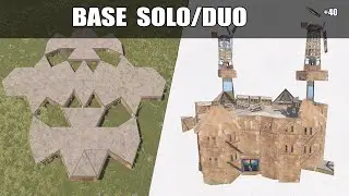 BASE SOLO/DUO | 4 BUNKERS | Mini ChinaWall | TUTORIAL BASE DE RUST 2023 | Rust Base Design