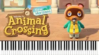 Animal Crossing: New Horizons -  Island Broadcast (Tom Nook) Piano Tutorial