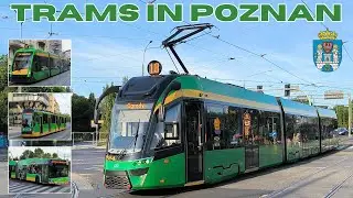POZNAN 🇵🇱 - Beautiful green trams - 4K