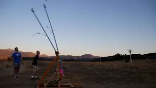 Garage-Door Spring Catapult(With Python Simulation)