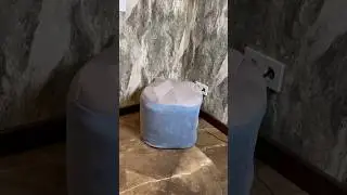 Пуфик из бутылок 