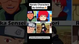 Naruto Chatacters As Uchihas 🔥 #shorts #naruto