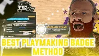 *NEW* FASTEST PLAYMAKING BADGE METHOD NBA2K21! HOW TO GET MAX PLAYMAKING BADGES IN UNDER 24 HOURS!