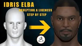 IDRIS ELBA SCULPTING LIKENESS