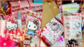 Packing Orders ASMR 🎀 TikTok compilations Paper Nails 🩵🩷💜💛 HELLO KITTY Fake Orders 🎀