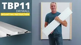 TBP11 LED Drywall Profile with indirect Lighting on both sides | installing instruction