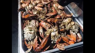 Blue Crabs on the Grill