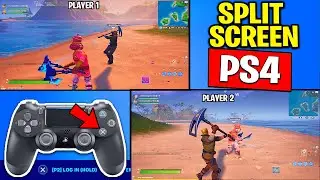 HOW TO SPLIT SCREEN IN PS4 FORTNITE TUTORIAL (CONTROLLER SETTINGS) - Fortnite Split Screen