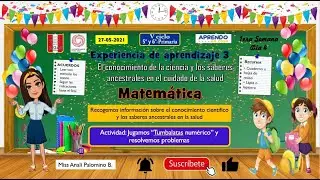 5to y 6to primaria - AeC - Jugamos “Tumbalatas numérico”y resolvemos problemas