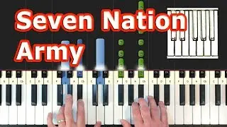 The White Stripes - Seven Nation Army - Piano Tutorial  (Synthesia)