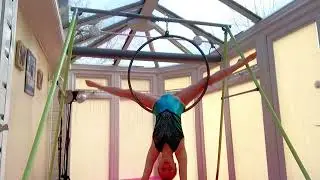❤️ GYMNAST KARINA DOES GYMNASTICS TUMBLING DANCE CIRCUS ❤️