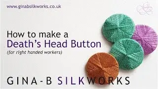 How to make a Death's Head button / 18th century thread button tutorial