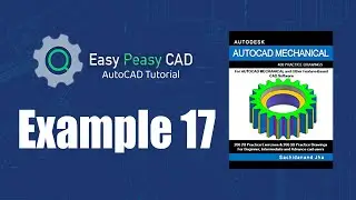 Solving Autocad Mechanical Example 17  Step-by-step FREE Guide! (Chamfer)