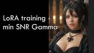 LoRA training setting  - min SNR Gamma | Automatic1111 Stable Diffusion