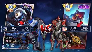 GLOBAL JOHNSON VS TOP GLOBAL HYLOS IN IMMORTAL RANK!!💀(Must Watch!) - Mobile Legends