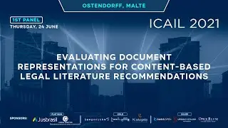 Evaluating Doc Representations for Content based Legal Literature Recommendations   Ostendorff,Malte