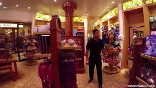 Disney Cruise Line - Dream - Enchanted Garden to Merchandise Shops