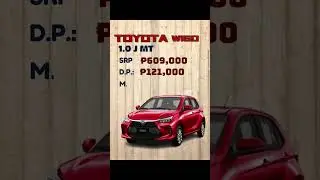Toyota Wigo Price List in Philippines 2024 #automobile#toyotawigo #toyotafortuner