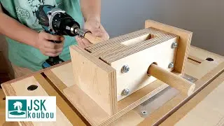 Multi-size compatible Dowel (Round bar) Making Jig