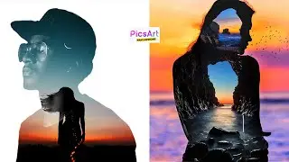 DOUBLE EXPOSURE EFFECT | PICSART TUTORIAL