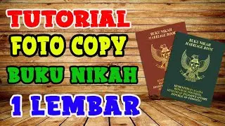 How to Copy book mariage | TUTORIAL Cara Fotocopy Buku Nikah