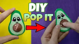 Как сделать Поп Ит АВОКАДО из БУМАГИ // Симпл Димпл АВОКАДО // How to make Pop It AVOCADO 🥑