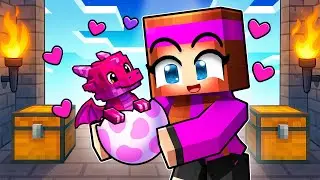 Anna entraine un Bébé DRAGON sur Minecraft !