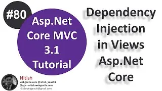 (#80) Dependency injection in view (cshtml) file | @Inject | Asp.Net Core tutorial