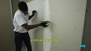 Como utilizar fita telada e a fita de papel microperfurado para Drywall