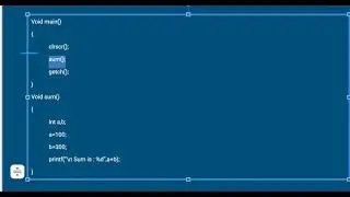 No Argument & No Return Type Example in C
