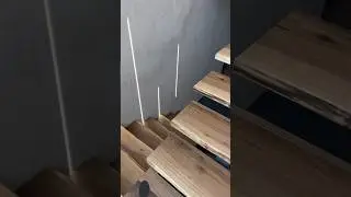 Ступени из массива ореха с эпоксидной смолой #woodworking #слэб #diy