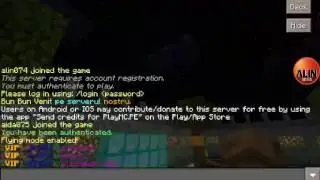 Promovare lui serverul lui cristy darla serverul se numeste lp:ywkd.playmc.pe     port:51439