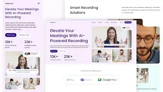 How to Make Complete Responsive meeting recording website Design Using html css js | @codebrowser